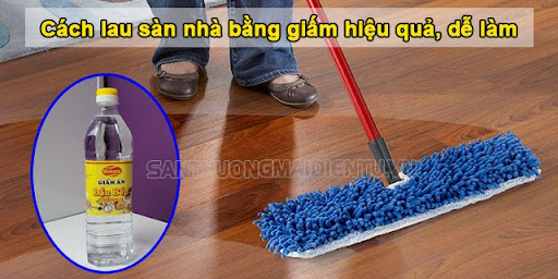 lau sàn nhà bằng giấm